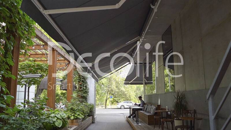 Terrace open awnings Decolife G200 Classic, implemented by our partner ''TENT VERTEX'' - 