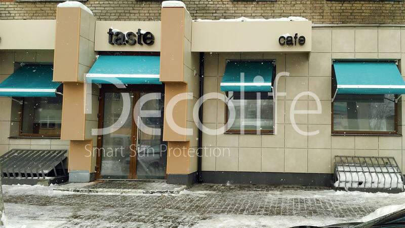 Showcase awning Decolife G400 for cafes - 