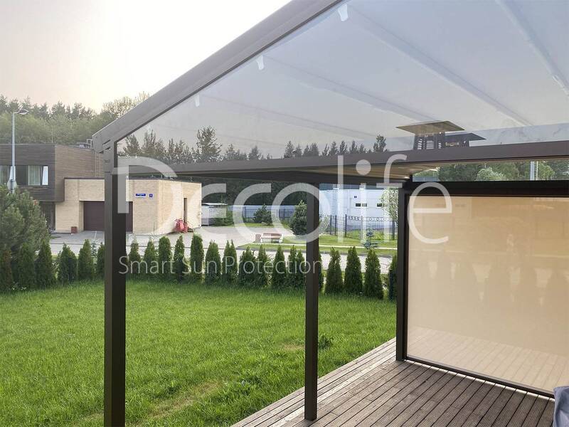 Pergola awning Decolife + Zip, - implemented by our partner ''Lux Terras'' - 