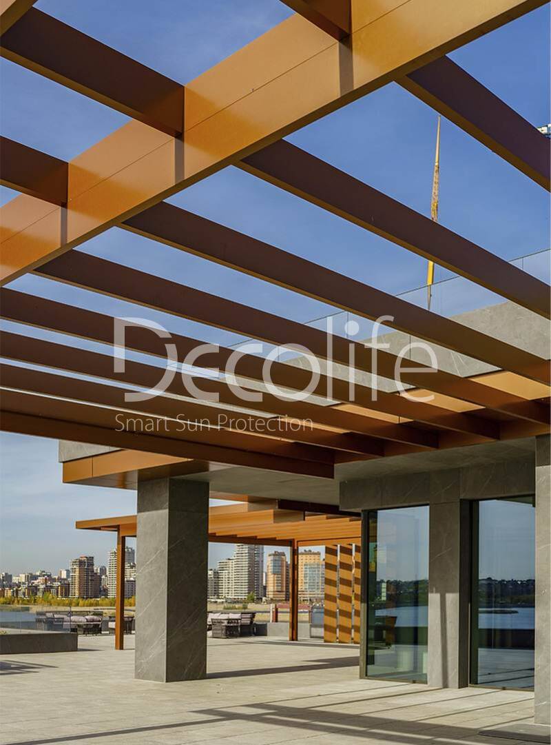 Pergola Decolife Bioclimatic B200 MAF, - object was implemented by our partner OOO ''STELL MS'' - 