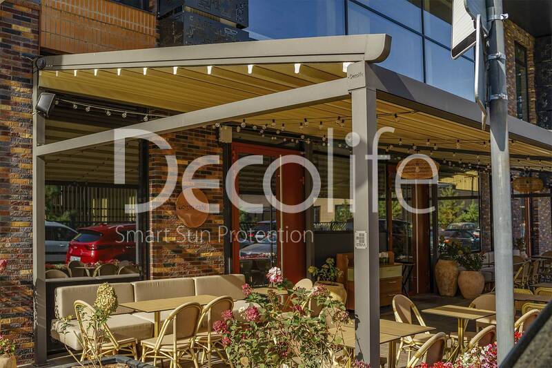 Awning pergola Decolife, object was implemented by our partner OOO ''STELL MS'' - 