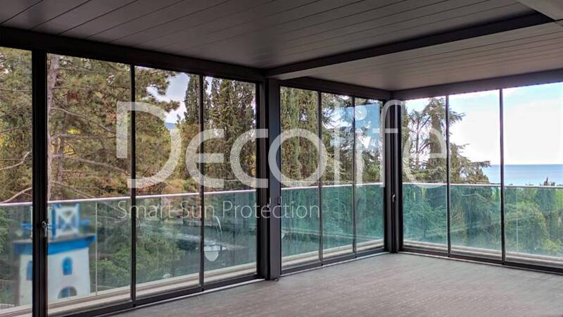 Pergola Decolife B500-25P, Glazing S300 / W600 - 