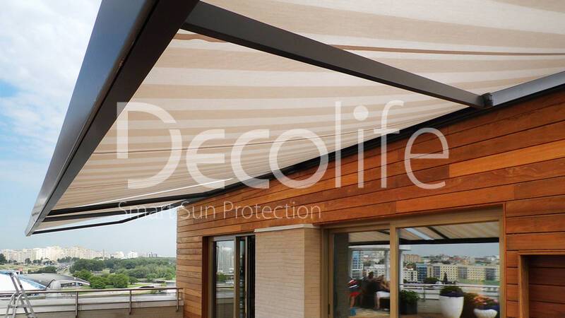 Cassette awning Trendline Sunbox for a private apartment - 