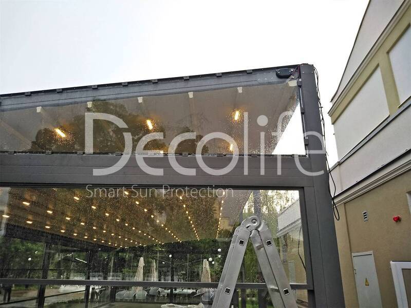 Pergola Decolife Basic & Pro + Sliding and guillotine glazing - 