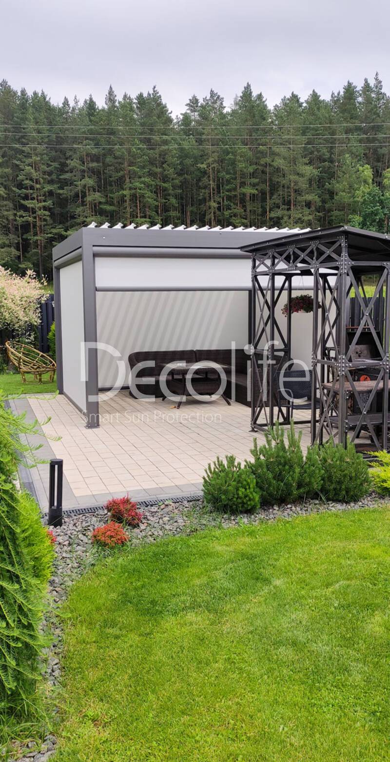 Pergola Decolife B200 Bioclimatic + Zip 130 - 