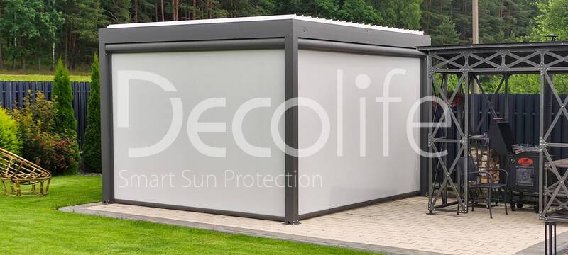 Pergola Decolife B200 Bioclimatic + Zip 130 - 